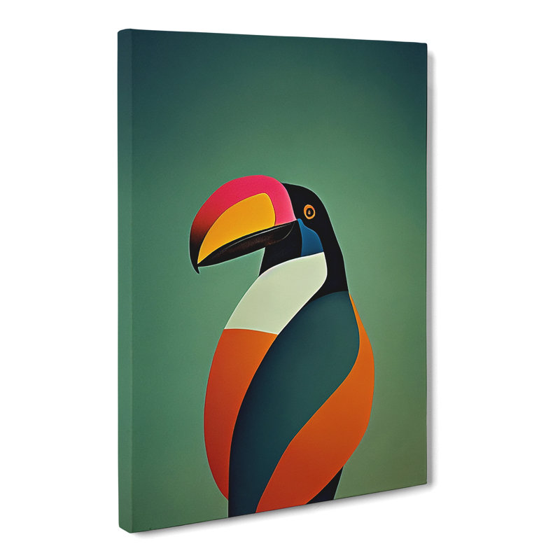 Toucan Abstract Vol.2 - Wrapped Canvas, 50cm H x 35cm W x 3cm D