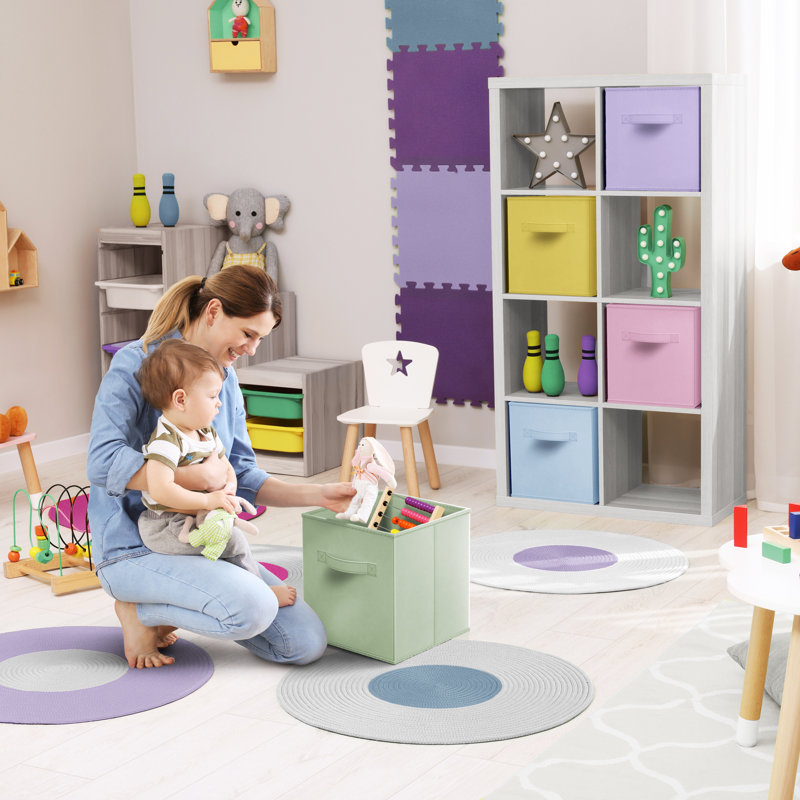 Ensemble de bacs de rangement en tissu
