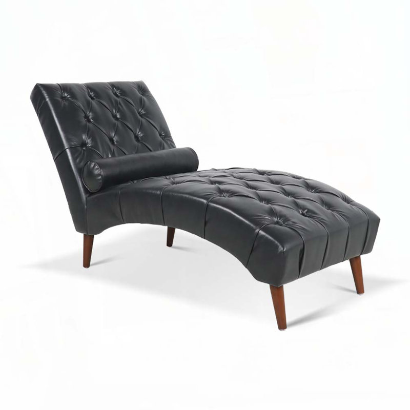 Chaise longue en polyuréthane d'intérieur, Noir