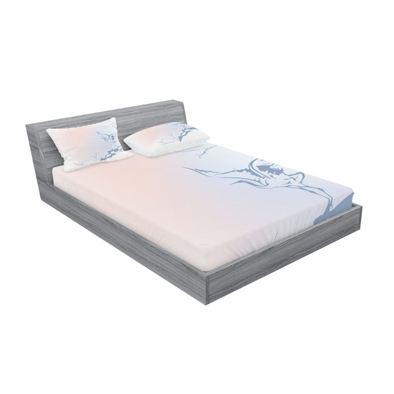 Microfiber Sheet Set, Queen Sheet Set with Fitted Sheet