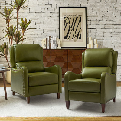 Fauteuil inclinable en cuir Beecher 28,75 po