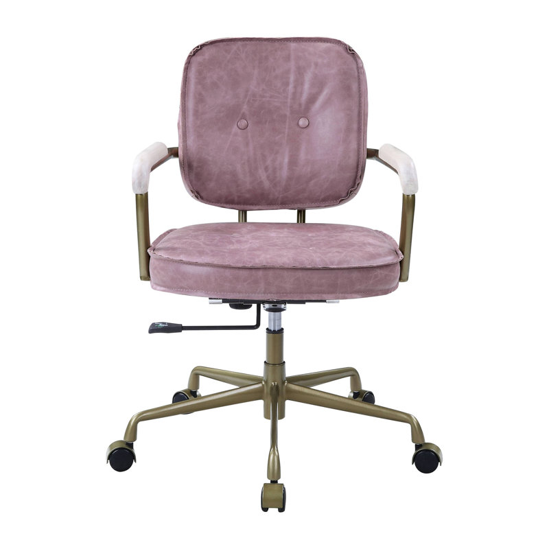 Chaise de bureau Siecross, Rose, Brun