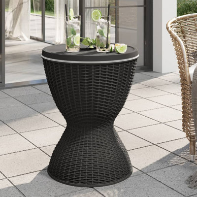 Extendable Round Polypropylene Outdoor Coffee Table