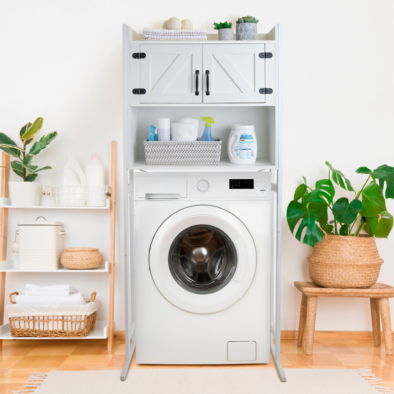 Rickesh Freestanding Over The Toilet Storage, White