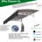 Door Window Awning 59"x34" - Polycarbonate Panel Rust- Brackets Heat Windproof Canopy & Aluminum Rain Uv80+