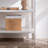 White Minimalist Style Iron Storage Cabinet
