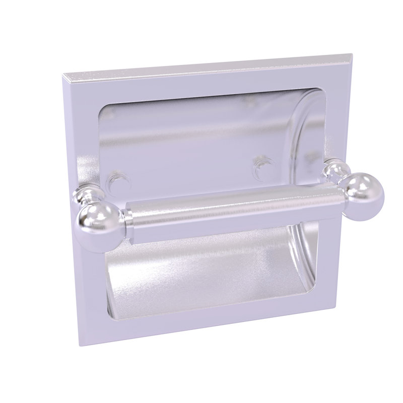 Porte-papier hygiénique encastré Marchmont, Chrome satiné