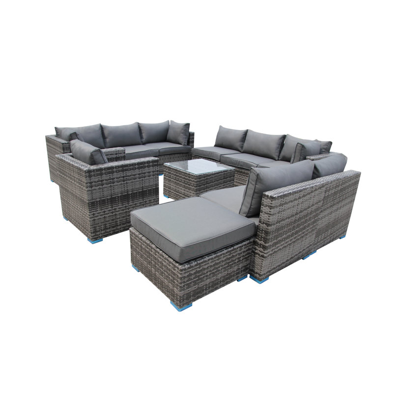 The Wiltshire 9 Seater Set With Single Seater, Grey