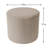 Crescendo 19" Wide Round Pouf Ottoman-469570650