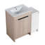 Freestanding Bathroom Vanity with Ceramic Sink and Storage Cabinets, Soft Closing Door