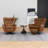 Genuine Leather Swivel Wingback Recliner-707884899