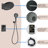 Shower Sprinkler System with Rough in-Valve Rain Shower Heads-93929689