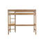 Lit mezzanine simple tapissier avec bureau et style de chambre à coucher moderne