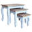 Nesting Table Set 3 Pieces Solid Mahogany Wood