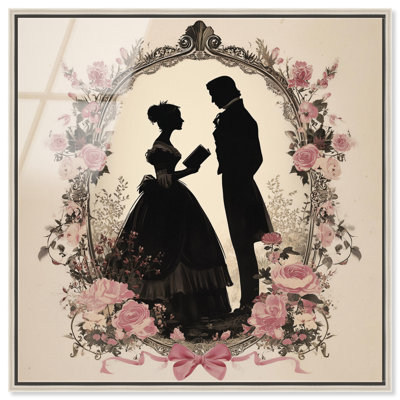Delicate Matters of the Heart Framed Acrylic Print Dorm Wall Decor by Art Remedy, Silver Frame, 12 x 12