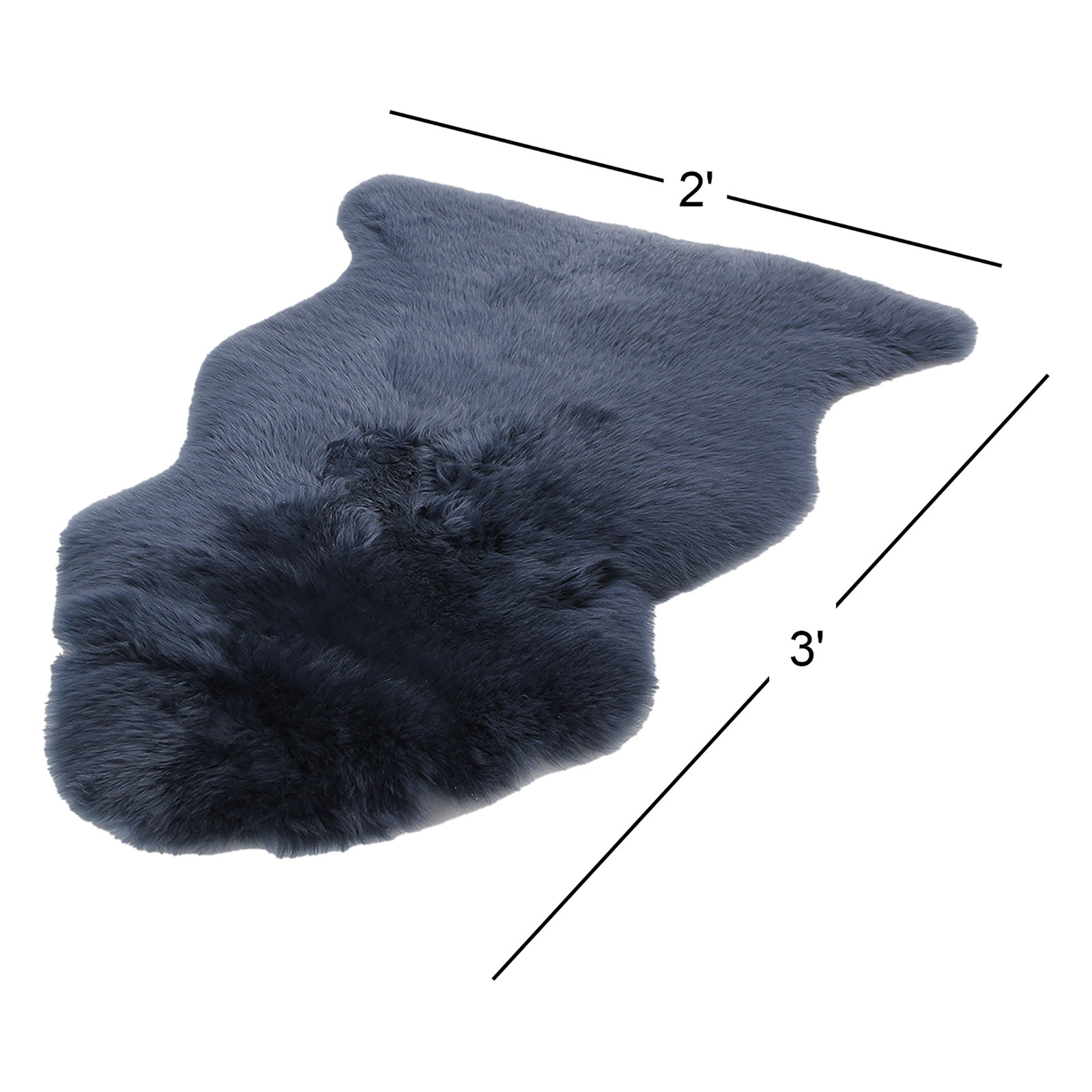 Fieldman Blue Indigo Rug, Novelty 2' x 3'