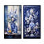 «Blue Boho Plant Pottery IV», ensemble d'art mural sur toile Boho Pottery-1609572879-1609572876