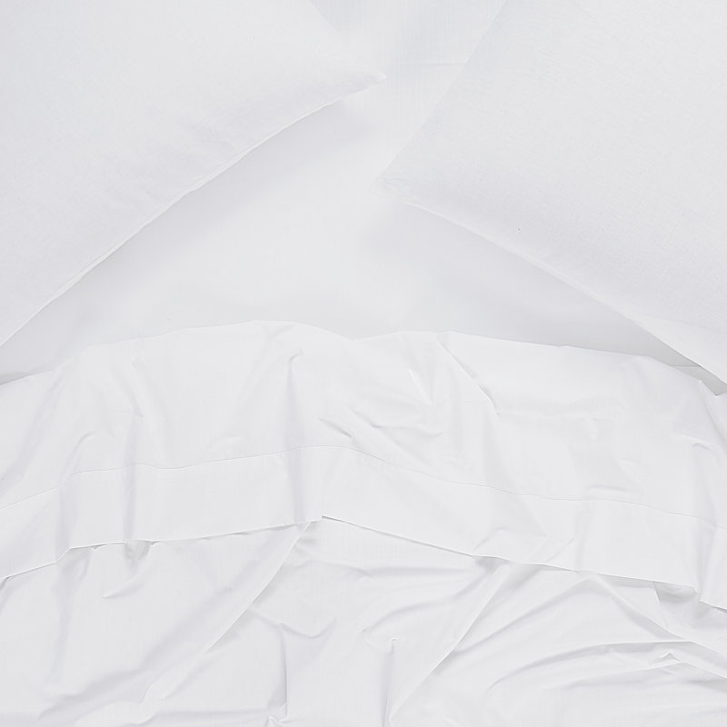 Ensemble de draps 100% coton Frye, Ensemble de draps pour grand lit avec 2 taies d'or