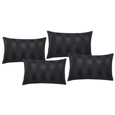 So Soft Satin Stripe Standard Pillowcase Pack of 4