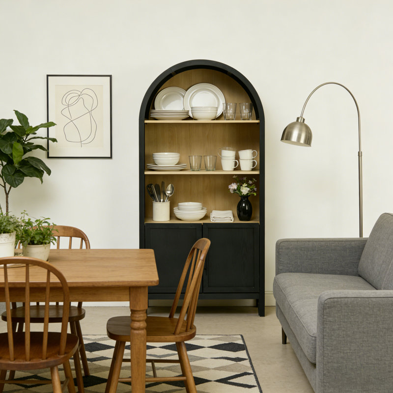 Armoire de cuisine de 67 po de hauteur avec arche 67 po
