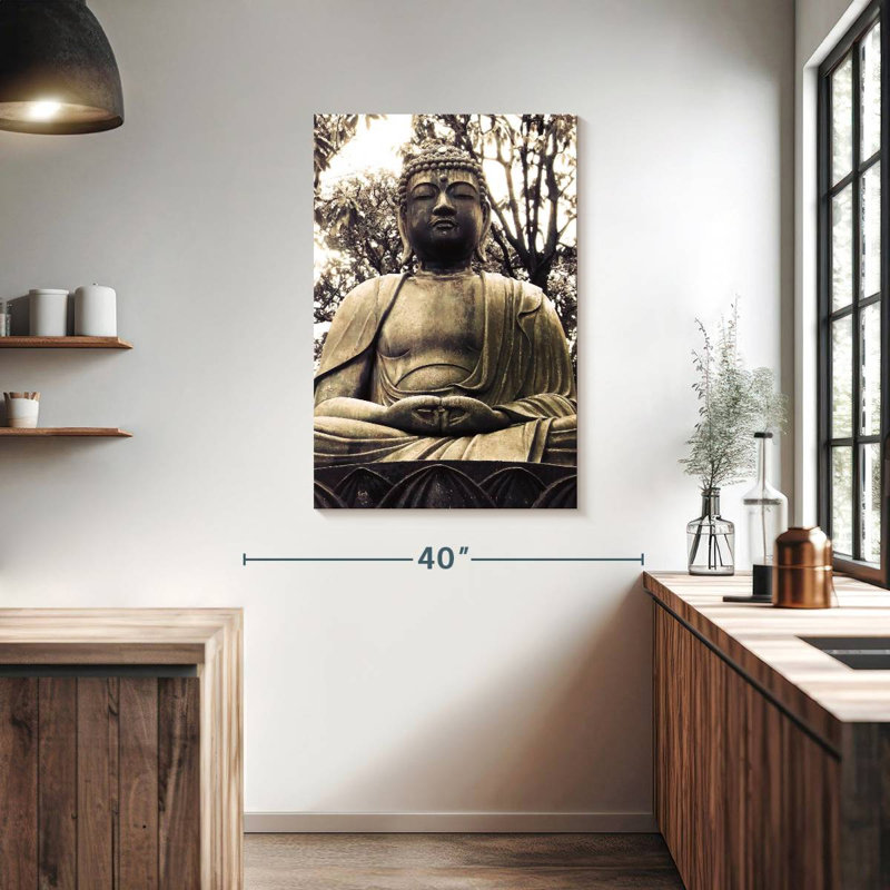 Statue de Bouddha japonais Adella I, H 39 po x l 26 po