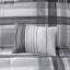 Twin/Twin Xl Plaid Comforter - Soft Black And Grey Bedding With Material Modern In Decorative Pillows-121409495