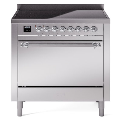 ILVE Nostalgie II Series 36 inch Induction Range with 6 Induction Elements (Glass Door)