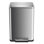 Brushed Stainless Step Trash Can With Inner Liner, Fingerprint Resistant Finish, Soft Close, Rectangular