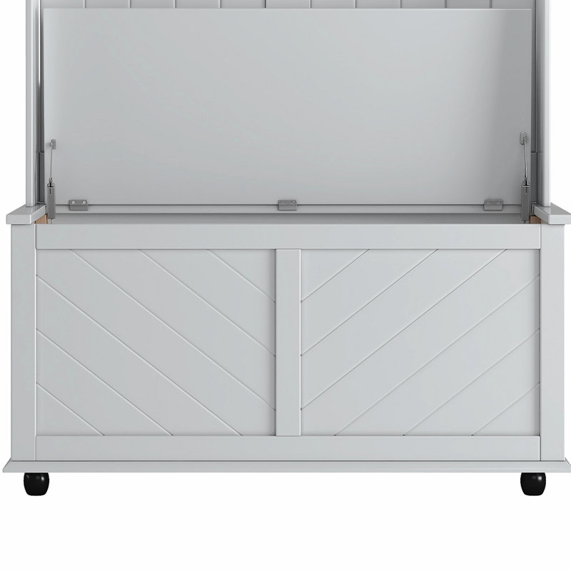 Banc de rangement pour chaussures 2 paires, Blanc