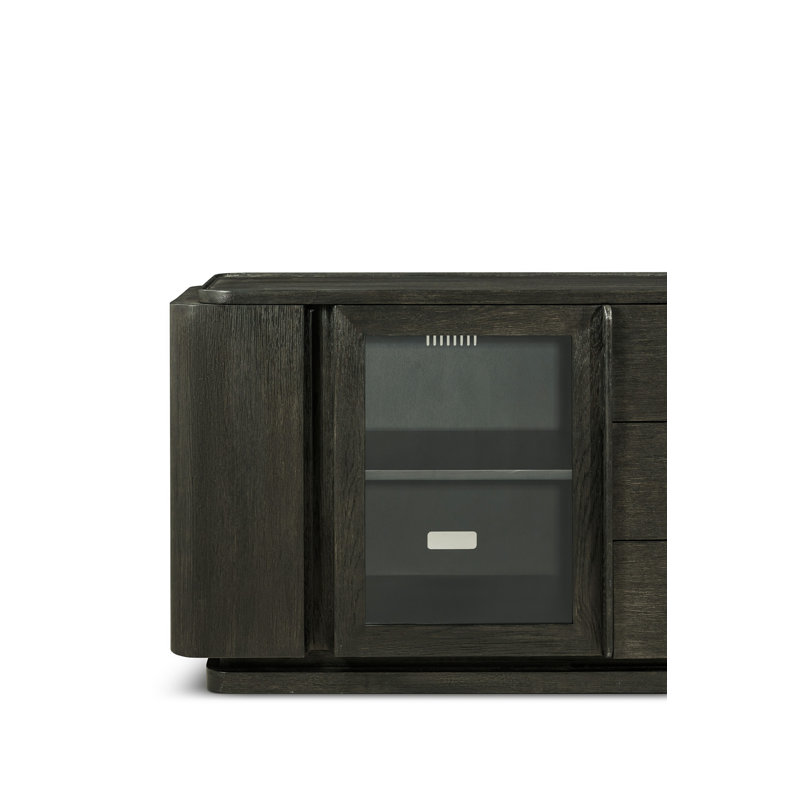 Repose Media Console, Charcoal Oak