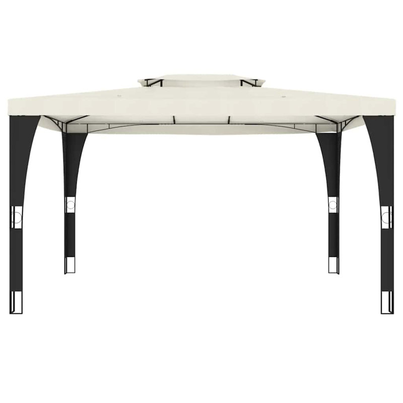 Celton Powder Coated Steel Gazebo, Cream, 2.98 x 2.98m