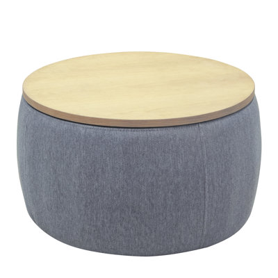 Round Storage Ottoman