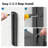 FITUEYES Floating Wall Mounted Triple Black Tinted Tempered Glasses Shelves,21.3" H x 14.9" W x 11" D, 33 Lbs Capacity,Black