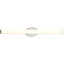 Delphine Single Frosted Dimmable LED Bath Bar-32041583
