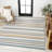 Janus Classic Coastal Ticking Stripe Reversible Machine-Washable Cream/Navy Indoor/Outdoor Rug-1507909624