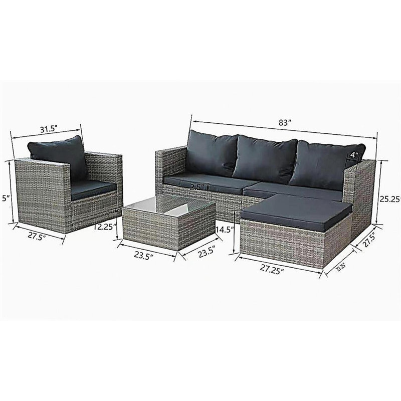 4pcs patio sets