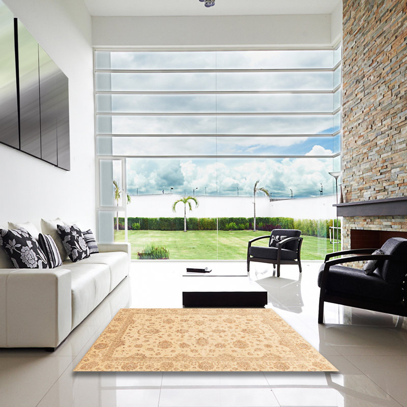 Tapis abstrait 4058, Carré 7 pi
