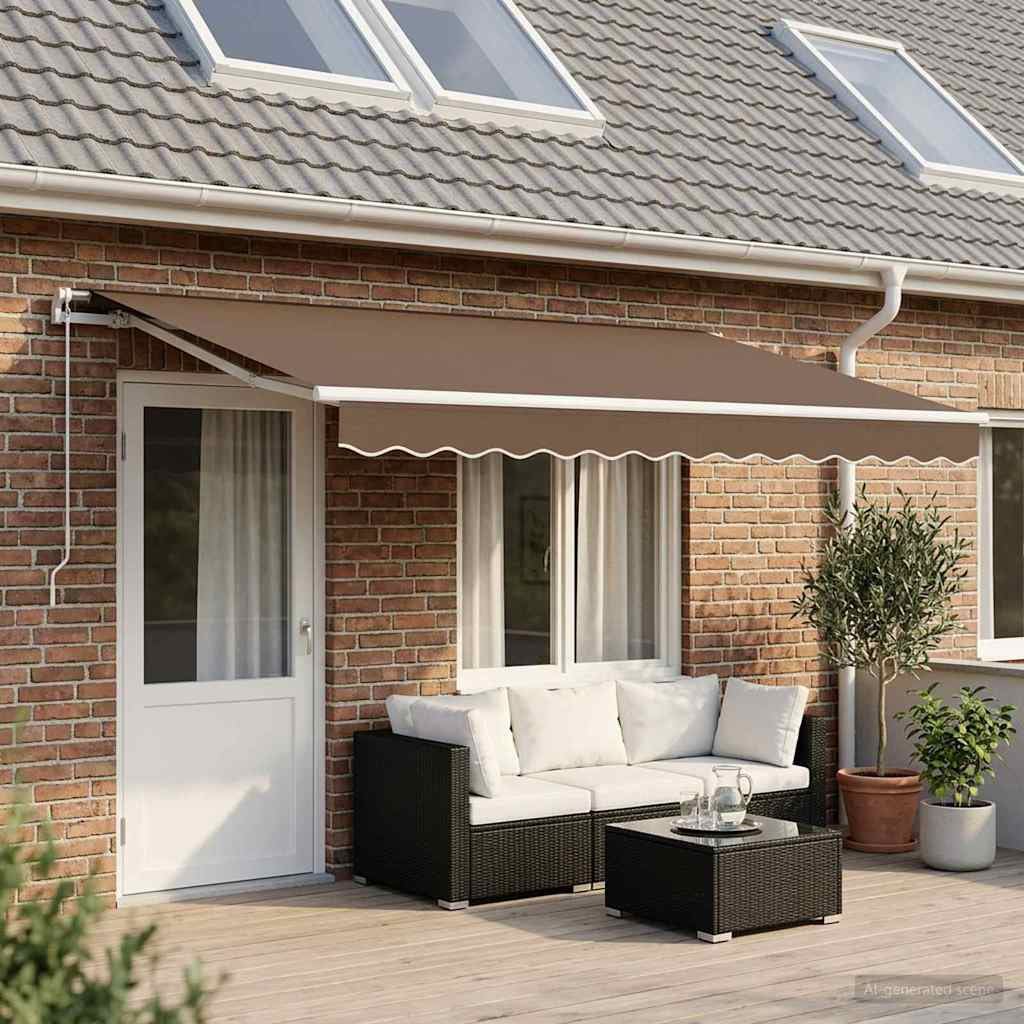 VidaXL Polyester Cover Retractable Fabric Replacement