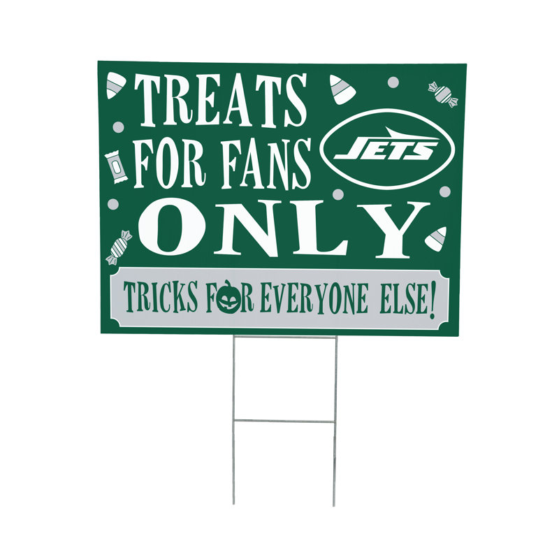 Enseigne de cour des Bruins de Boston, friandises d'Halloween pour les fans, Jets de New York