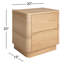 Mille 2 - Drawer Solid Wood Nightstand-874841406