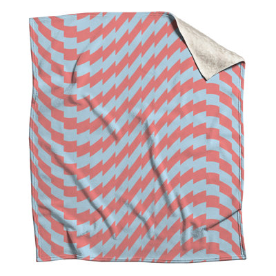 Red Blue Zigzag Blankets