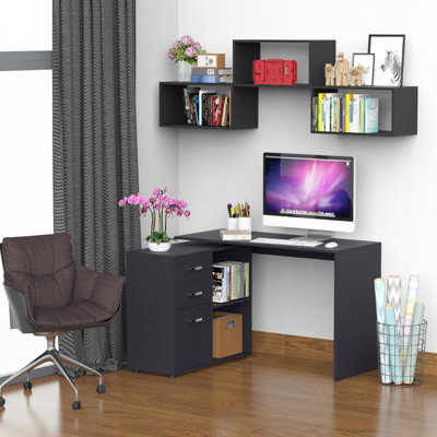 Bureau en L à domicile