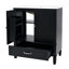 Meuble-lavabo de salle de bain avec lavabo, armoire de rangement avec porte à fermeture douce