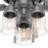 44" Hartland 5 - Blade Modern Farmhouse Indoor Ceiling Fan with Lights and Pull Chains-56432875