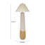 Lampe sur pied en tissu naturel