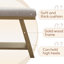 Banc de rangement rembourré en polyester l 45,3 po Hahnville-1014490262