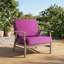 Chaises longues d'extérieur en bois de teck massif avec coussins Montelongo-79186446-79186443