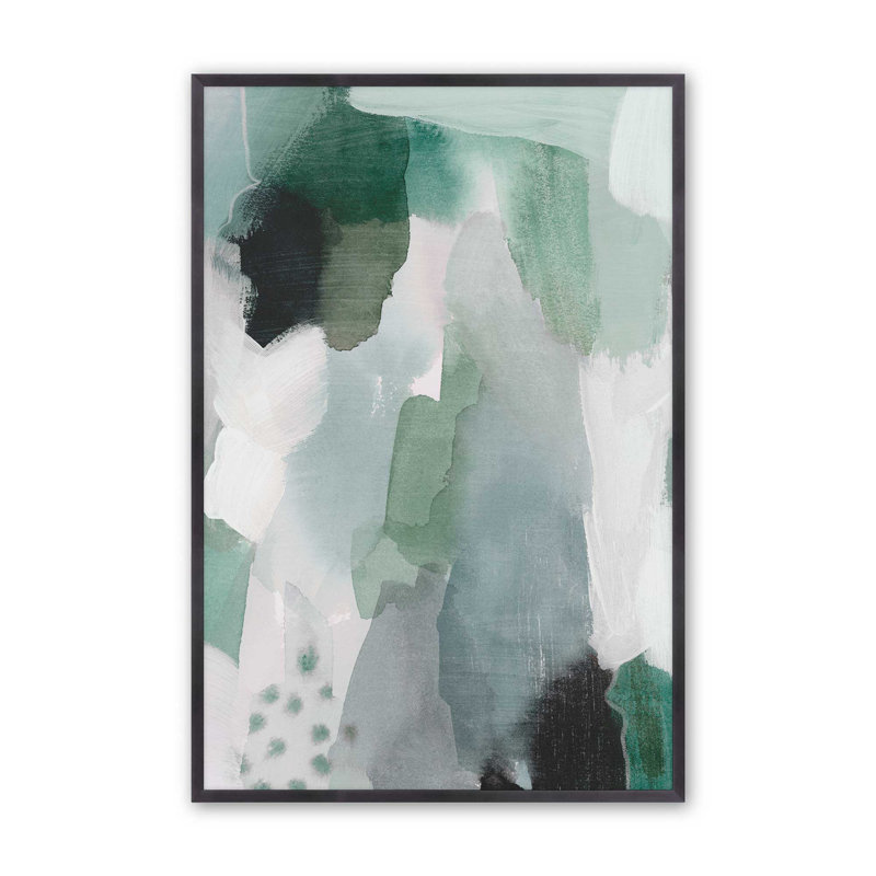 Emerald Mist I Print dans un cadre, Zinc patiné, H 21,25 po x l 17,25 po