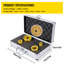 Diamond Drill Bits 4PCS Diamond Hole Saw 25/35/50/68mm Tile Hole Saw Kit Vacuum Brazed Diamond Drill Bit 0.59in/15mm Segment Tile Hole Saw w Storage Case for Tile Ceramic Porcelain Marble Stone