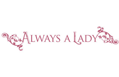 Décalcomanie murale "always a lady"